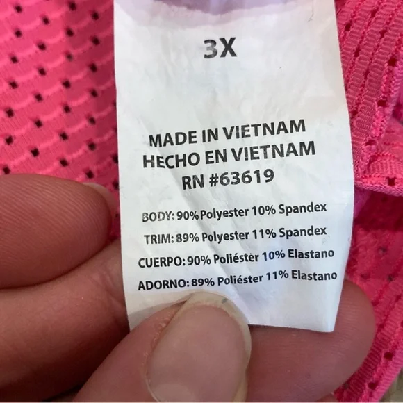 BEBE Sport Hot Pink Mesh Jersey Short Sleeve Hip Hop Street Size 3X Loose Baggy - Picture 7 of 12